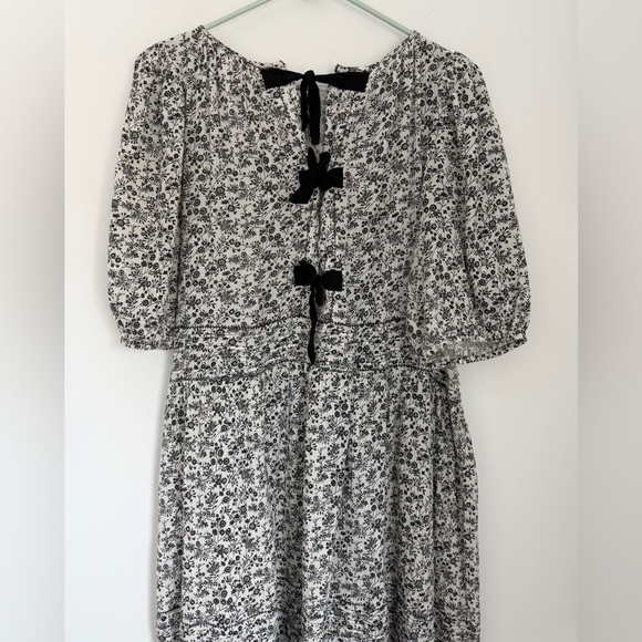 The Great Medium Songbird Bow-Back Midi Dress Tie Back - Picture 7 of 13